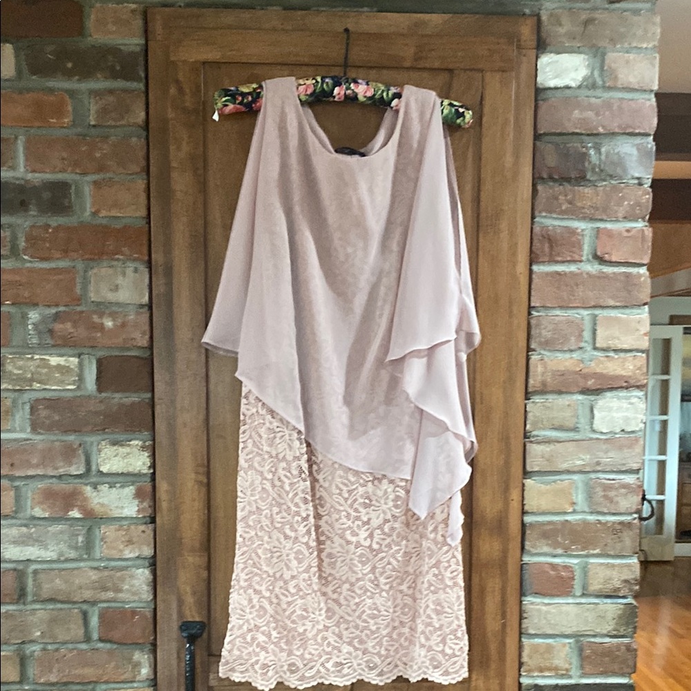 Elegant Pink Layered Dress